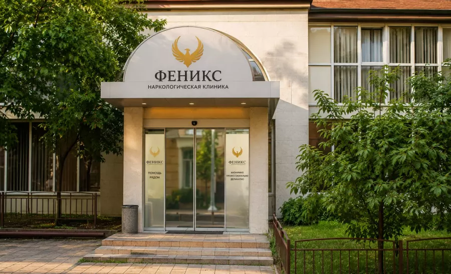Вход в наркологическую клинику «Феникс» в Ардатове